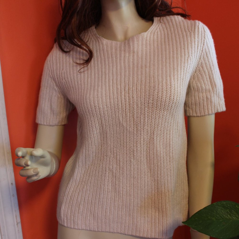 Theory womens wool/cashmere sweater cream size small